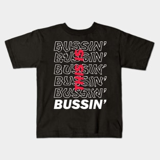 This is Bussin' - Neon Red Kids T-Shirt